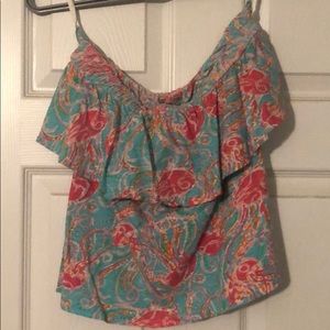 Lilly Pulitzer strapless top